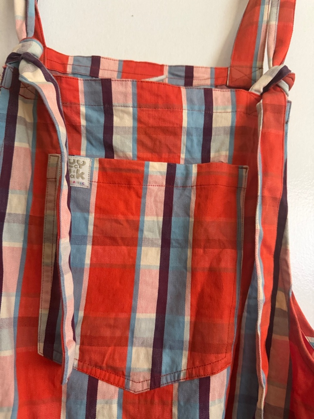 Lucy & Yak Red, Blue and White Striped Mini Dress - Picture 2 of 4